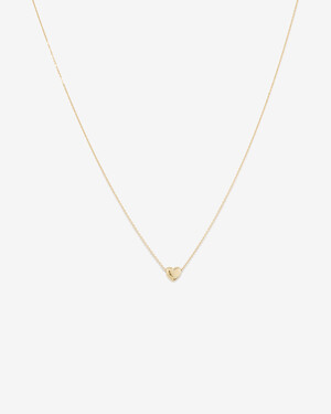 Heart Slider Necklace in 10kt Yellow Gold