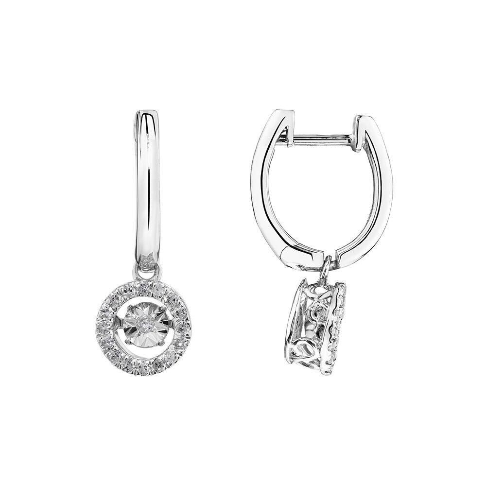 Everlight Earrings with 0.25 Carat TW of Diamonds in Sterling Silver