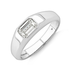 Solitaire Ring with 1.00TW  Laboratory-Created Diamond in 14kt White Gold