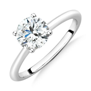 1.25 Carat Laboratory-Created Diamond Ring in 14kt White Gold
