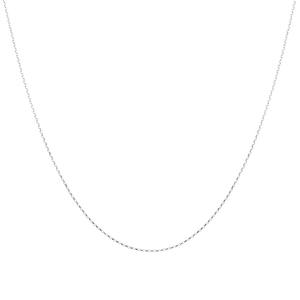 60cm (24") Solid Belcher Chain in 10kt White Gold