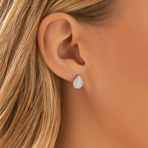 Boucles d'oreilles en or blanc 10 K avec diamants totalisant 0,33 ct de la collection Sir Michael Hill Designer Fashion