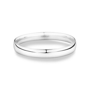 10mm Solid Round Bangle in Sterling Silver