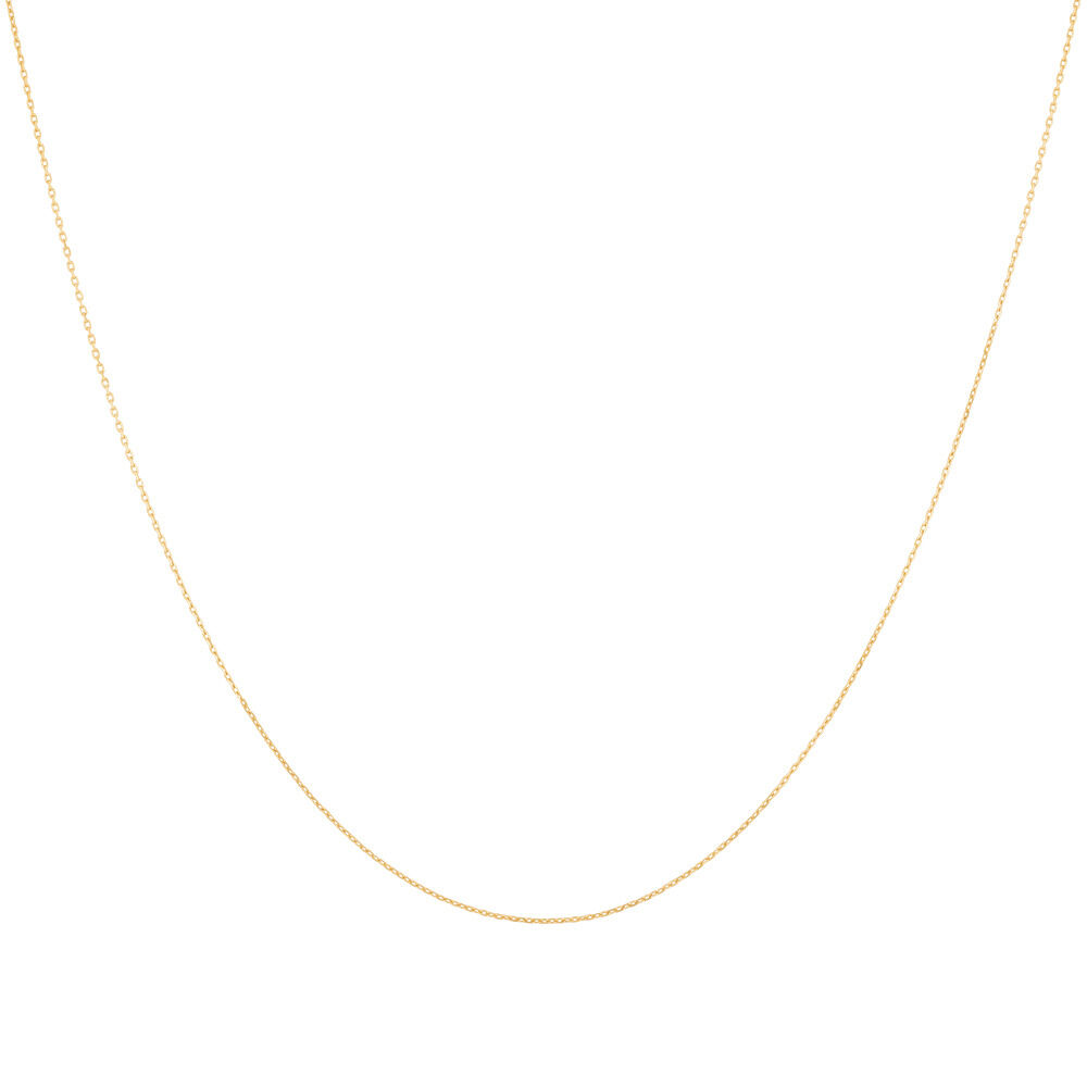 45cm (18") 0.8mm Cable Chain in 10kt Yellow Gold