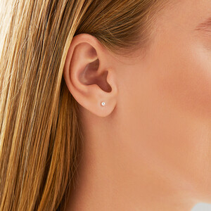 3mm Ball Stud Earrings in Sterling Silver
