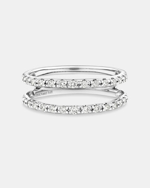 Enhancer Ring With 1/4 Carat TW Of Diamonds In 10kt White Gold