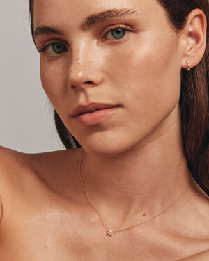 0.36 Carat TW Fancy Cut Laboratory-Grown Diamond Huggie Earrings in 10kt Yellow Gold