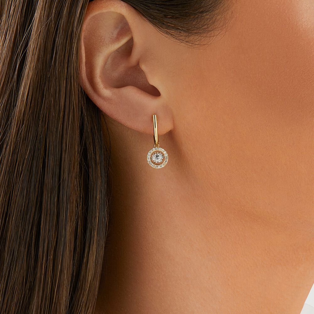 Everlight Earrings with 1/2 Carat TW of Diamonds in 10kt Yellow Gold