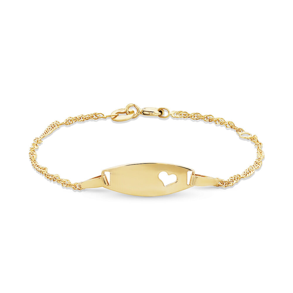 Happy Baby Bracelet - In Stock - 5.5 | Baby bracelet, Baby jewelry gold,  Kids gold jewelry