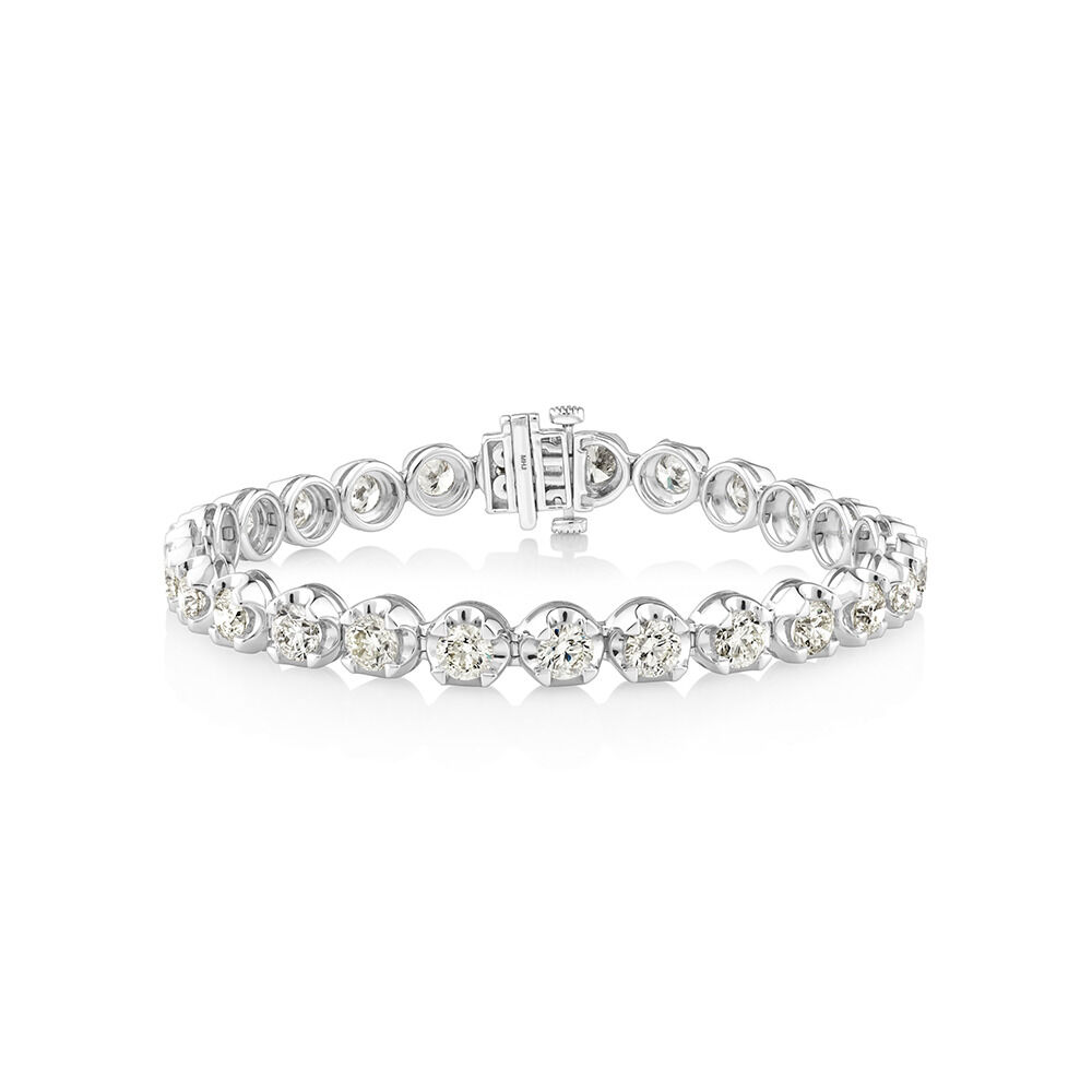 10 CARAT DIAMOND TENNIS BRACELET  Del Este Jewelry
