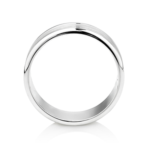 Wedding Band in 10kt White Gold
