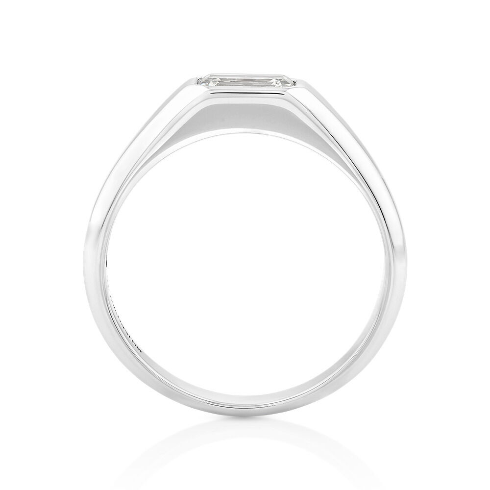 Solitaire Ring with 1.00TW  Laboratory-Created Diamond in 14kt White Gold
