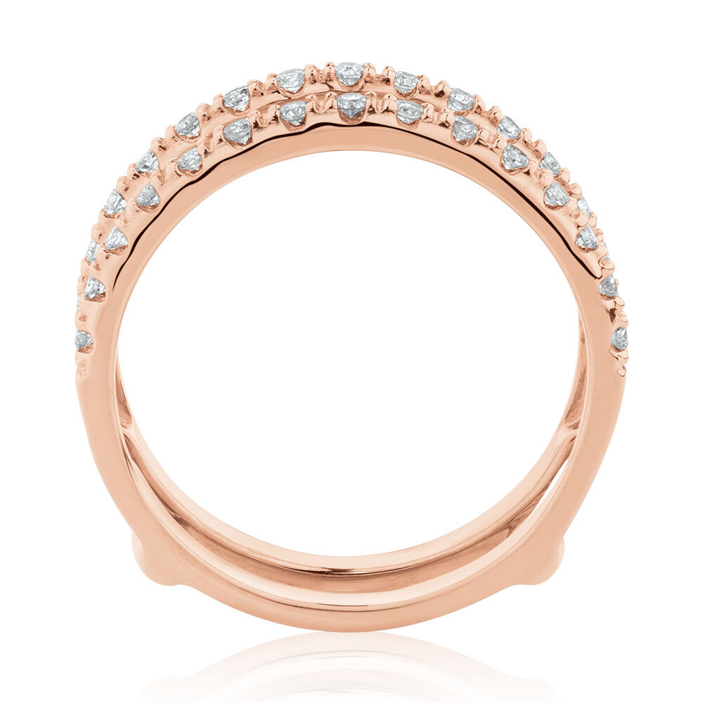 Enhancer Ring With 1/4 Carat TW Of Diamonds In 10kt Rose Gold