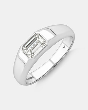 Solitaire Ring with 1.00TW  Laboratory-Grown Diamond in 14kt White Gold