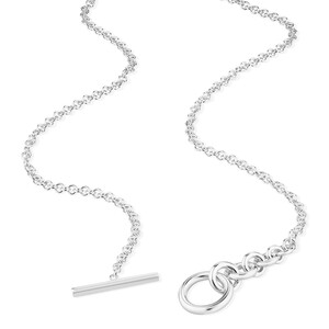 50cm (20”) Graduated Fob Chain in Sterling Silver