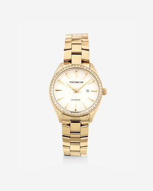 Ladies Watch with 0.60 Carat TW of Diamonds in Gold Tone Stainless Steel