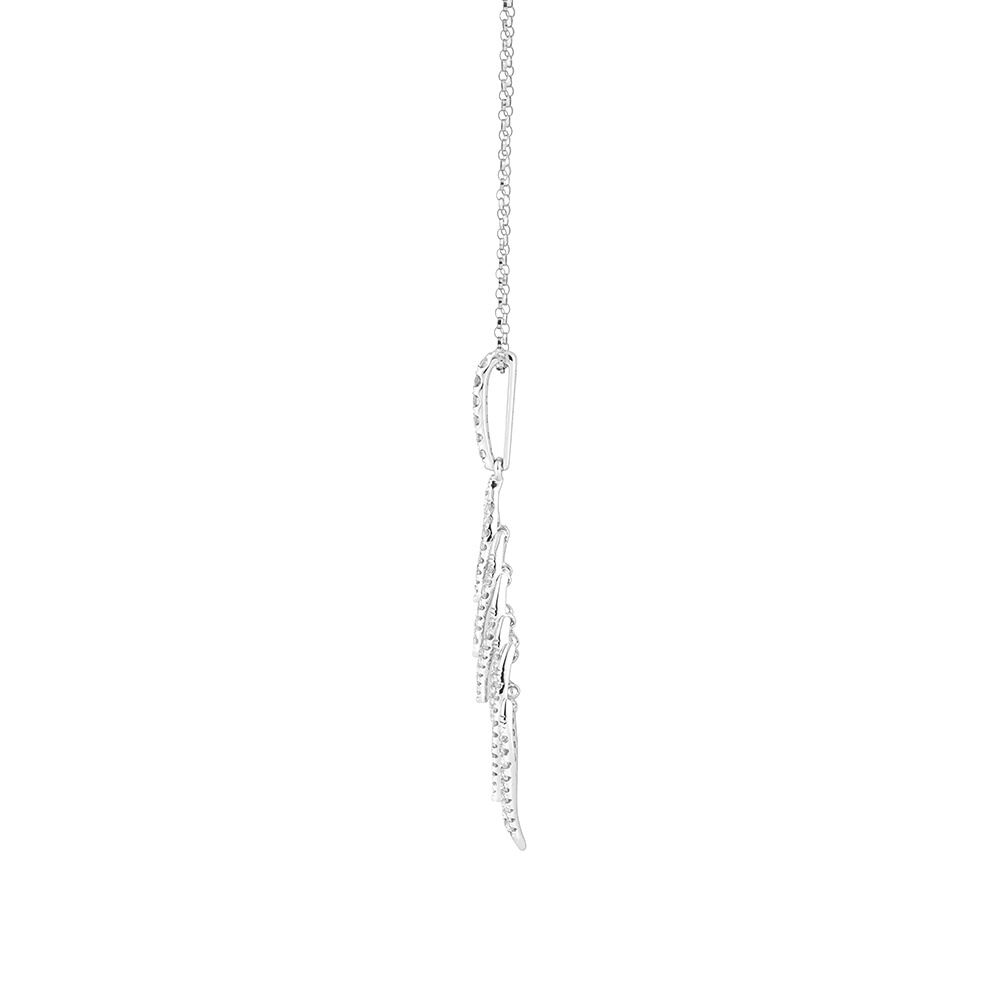Teardrop Pendant with 1.25 Carat TW of Diamonds in 10kt White Gold