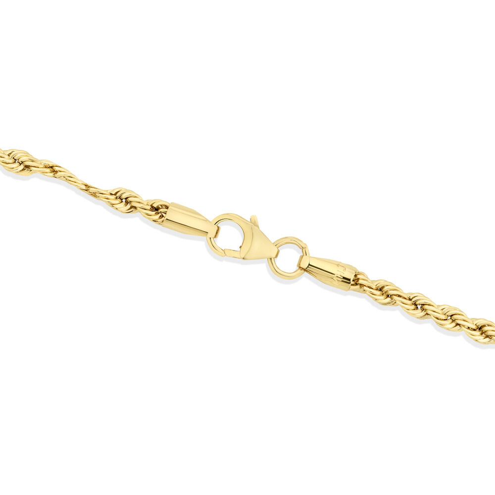 45cm (18") 2.5mm Rope Chain in 10kt Yellow Gold