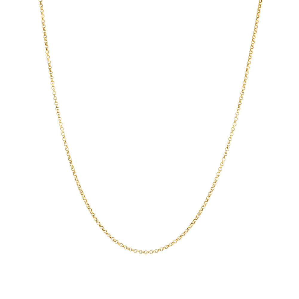 45cm (18") Hollow Belcher Chain in 10kt Yellow Gold