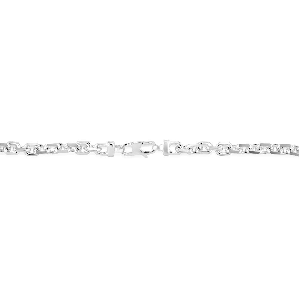 55cm (22") 7mm-7.5mm Width Tight Belcher Necklace in Sterling Silver
