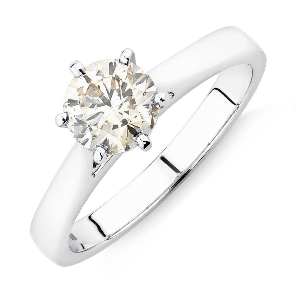 1.00ct Round Cut Solitaire Diamond Engagement Ring Wedding Band for Men |  Diamond Mansion