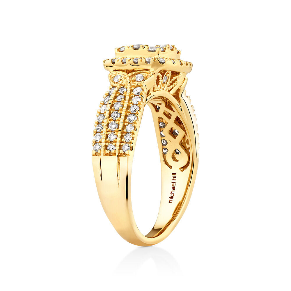 Ring with 1 Carat TW of Diamonds in 10kt Yellow Gold