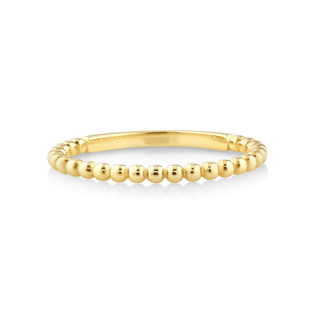 Bead Stacker Ring in 10kt Yellow Gold