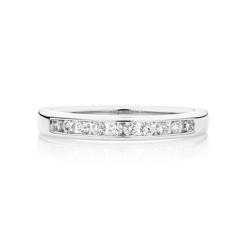 Evermore Wedding Band with 0.25 Carat TW of Diamonds in 18kt White Gold