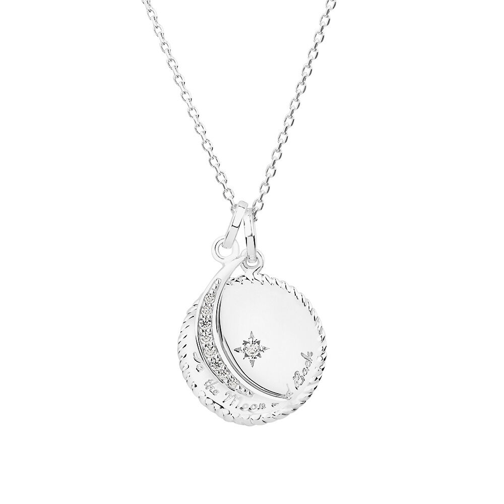 To the Moon & Back Father Daughter Necklace | Bryan Anthonys