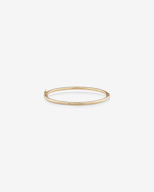 60mm Hollow Tube Bangle in 10kt Yellow Gold