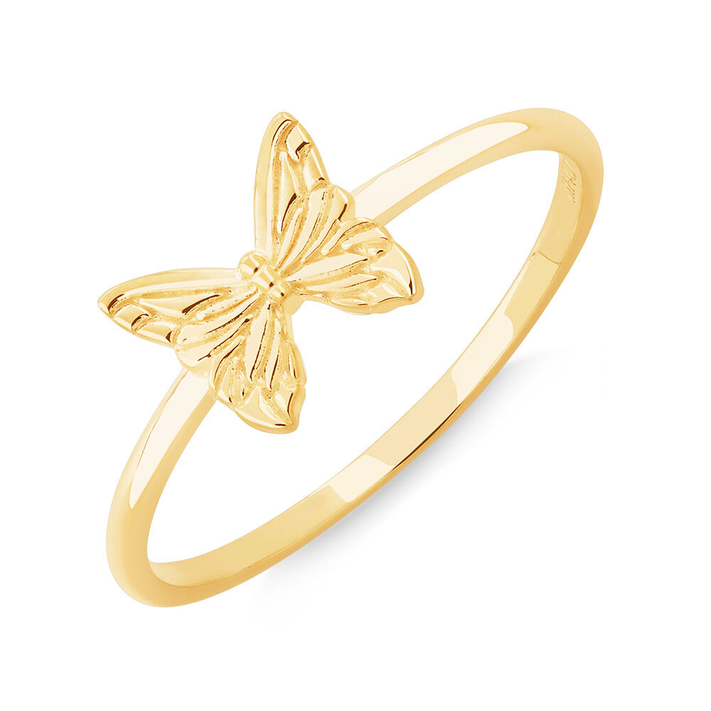 Butterfly Ring in 10kt Yellow Gold