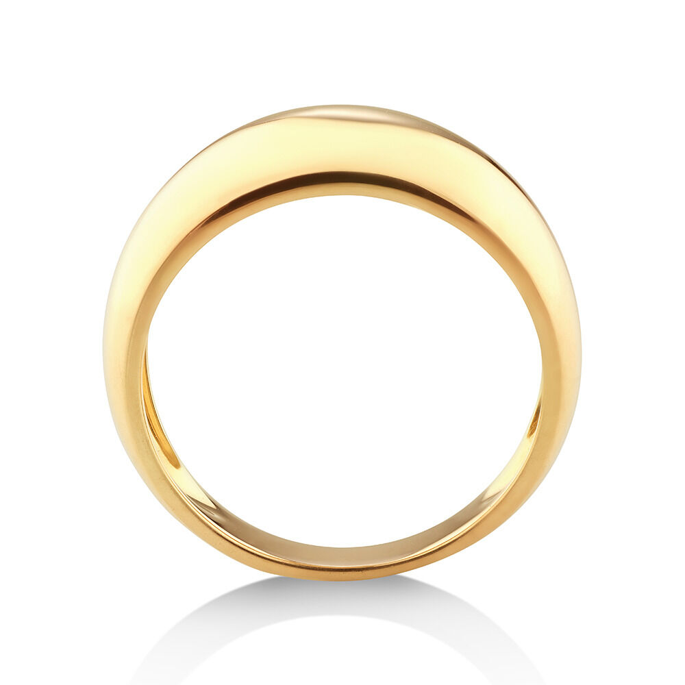 Medium Plain Dome Ring in 10kt Yellow Gold