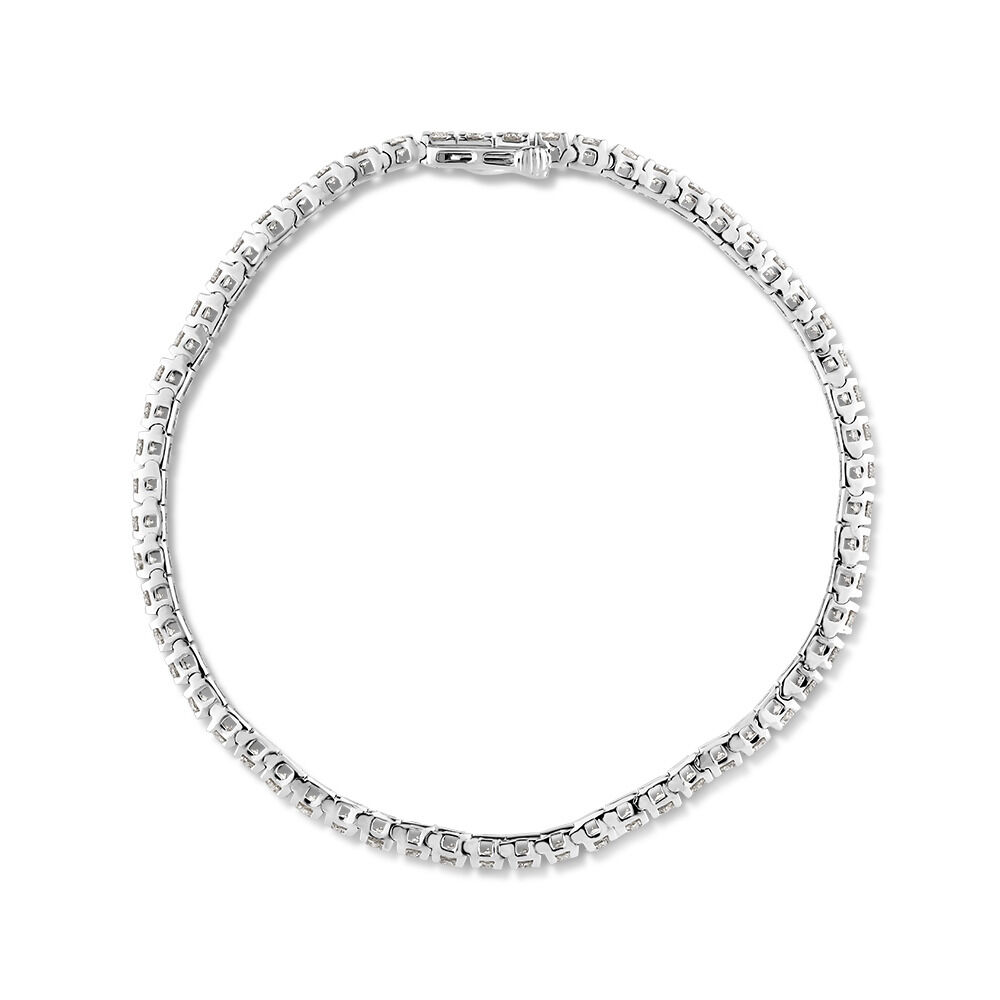 Tennis Bracelet with 5 Carat TW of Diamonds in 10kt White Gold