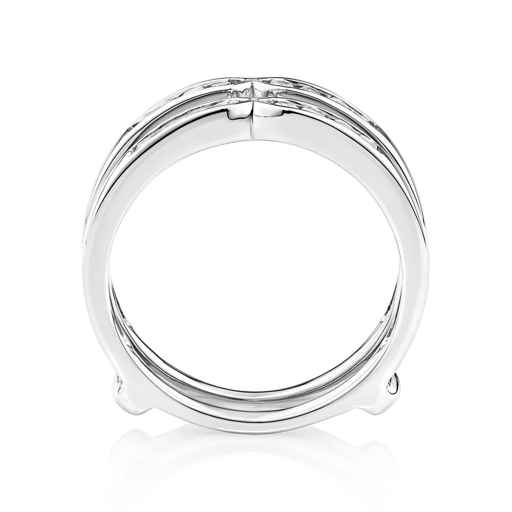 Enhancer Ring with 1/4 Carat TW of Diamonds in 10kt White Gold