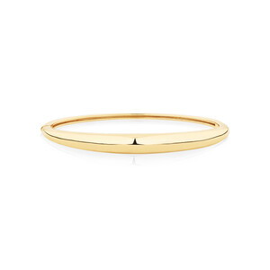 Oval Dome Bangle in 10kt Yellow Gold