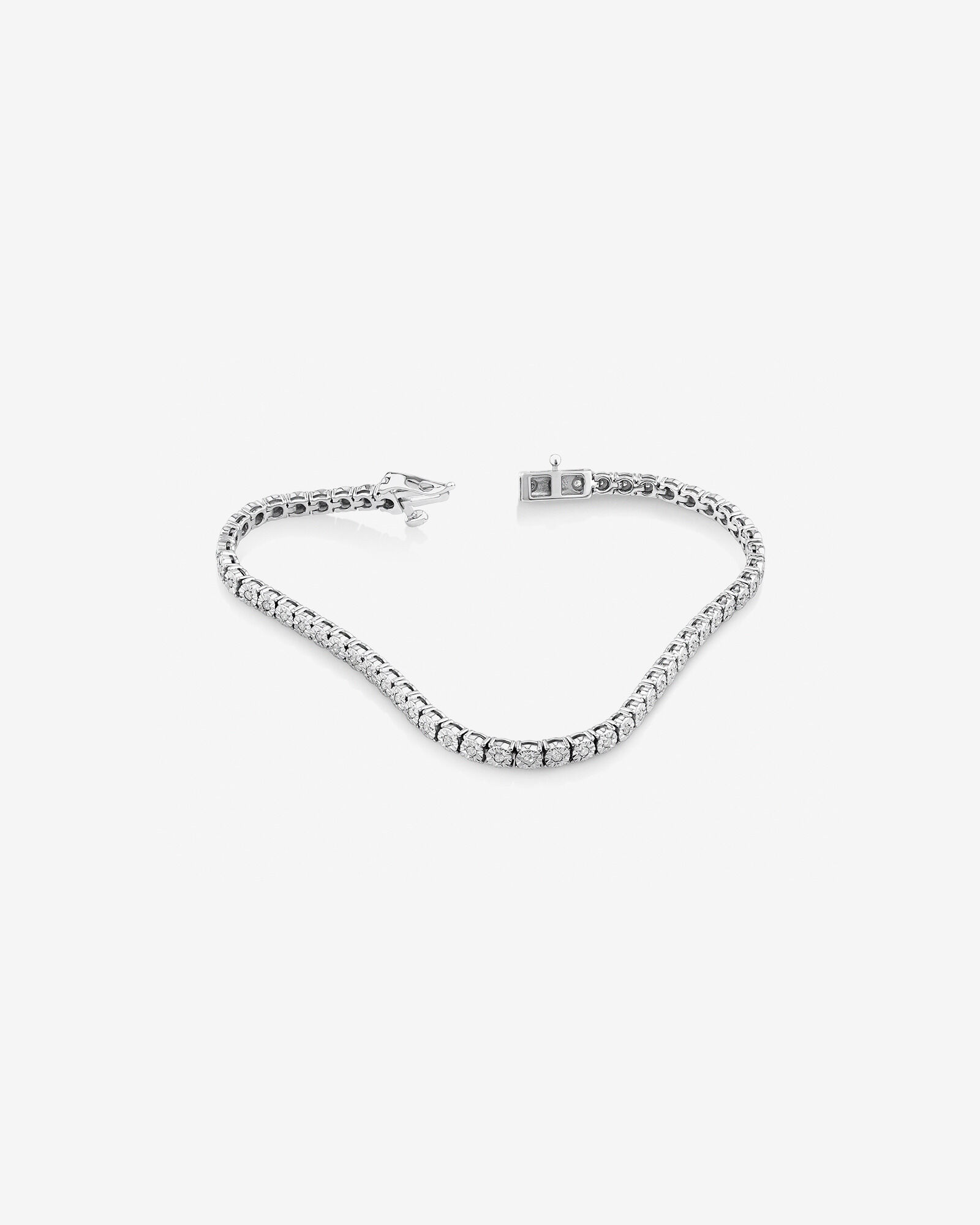 Half carat tennis bracelet top