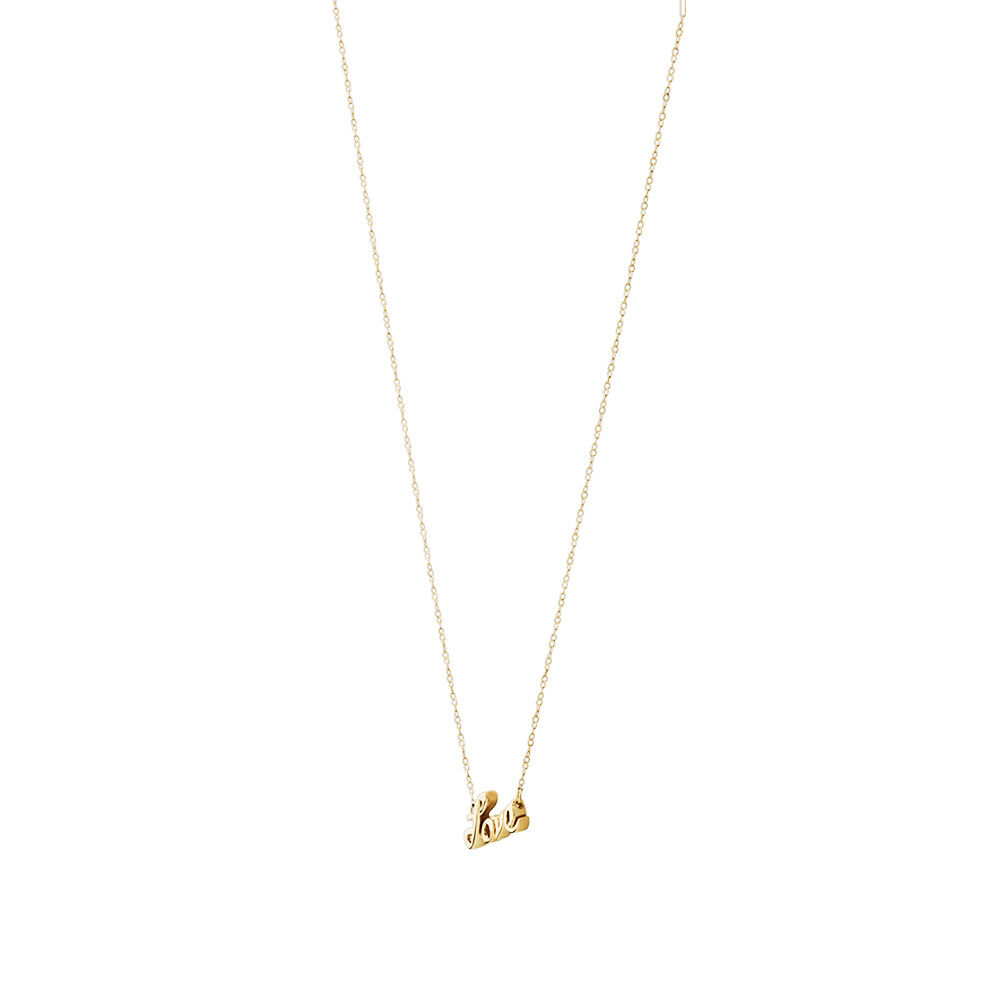 Mini Love Necklace in 10kt Yellow Gold