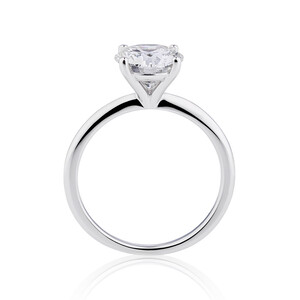 2 Carat Laboratory-Created Diamond Ring in 14kt White Gold