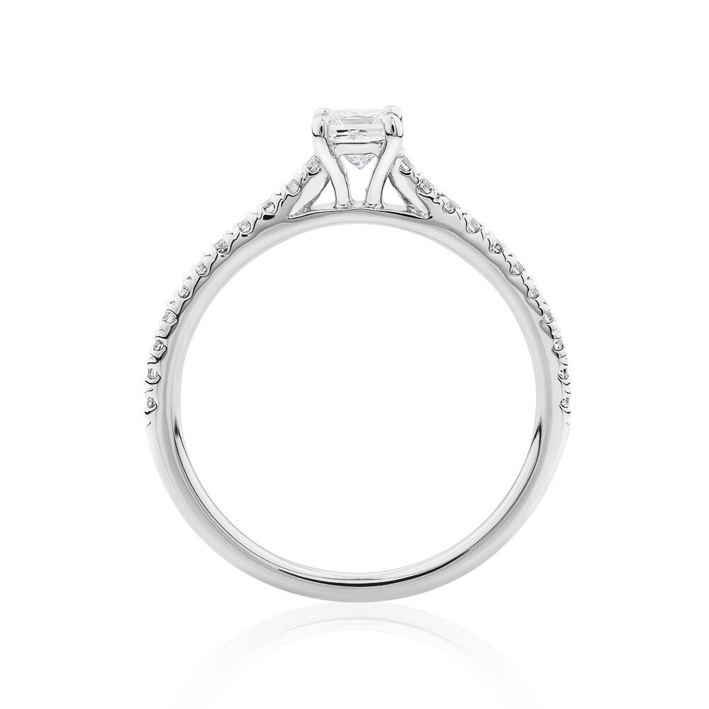 Engagement Ring with 0.50 Carat TW Diamonds in 14kt White Gold