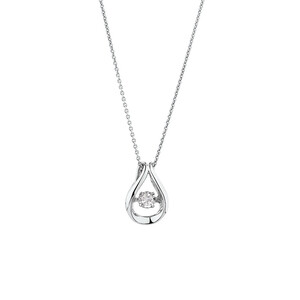 Everlight Pendant with Diamonds in Sterling Silver
