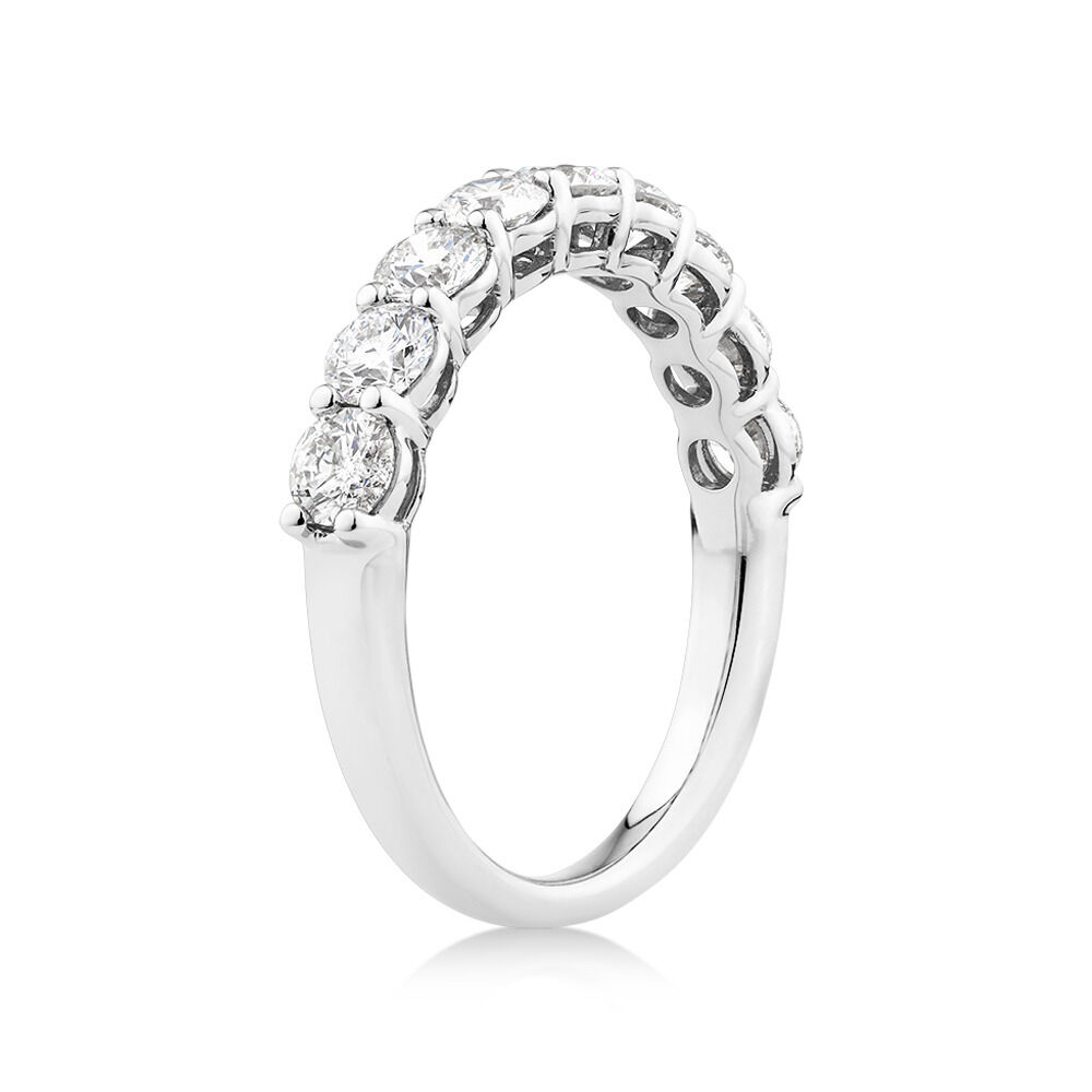 Ring with 1.30 Carat TW Laboratory Created Diamonds in 14kt White Gold