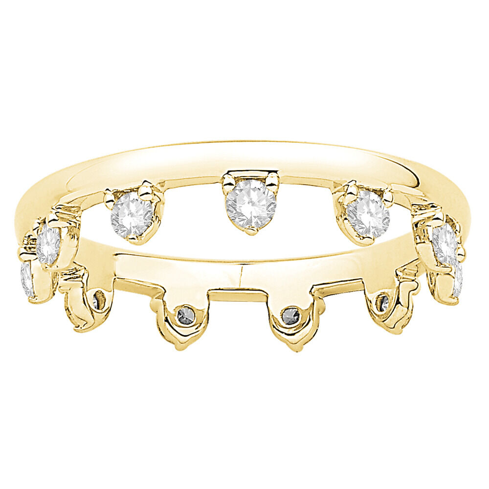 Zipper Ring with 0.37 Carat TW of Diamonds in 10kt Yellow Gold
