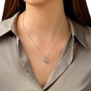 Everlight Pendant with 0.50 Carat TW of Diamonds in 14kt White Gold