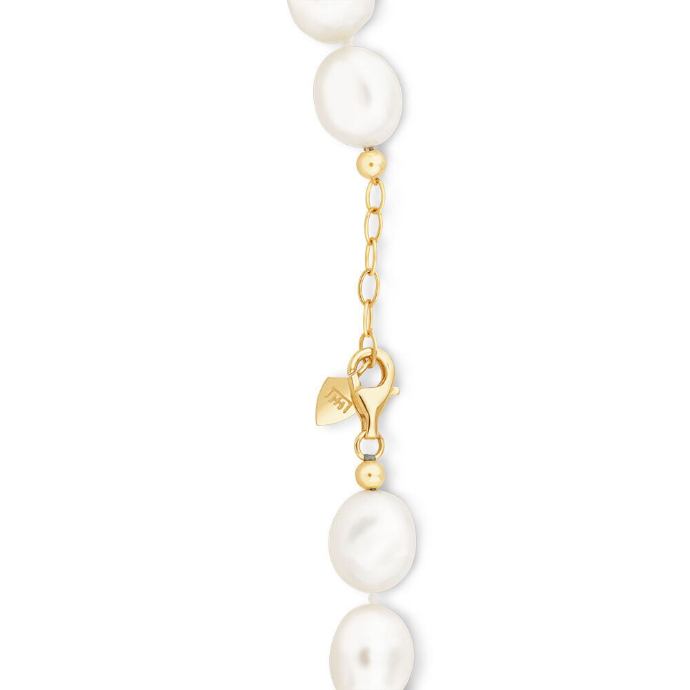 Baroque Pearl Bracelet in 10kt Yellow Gold