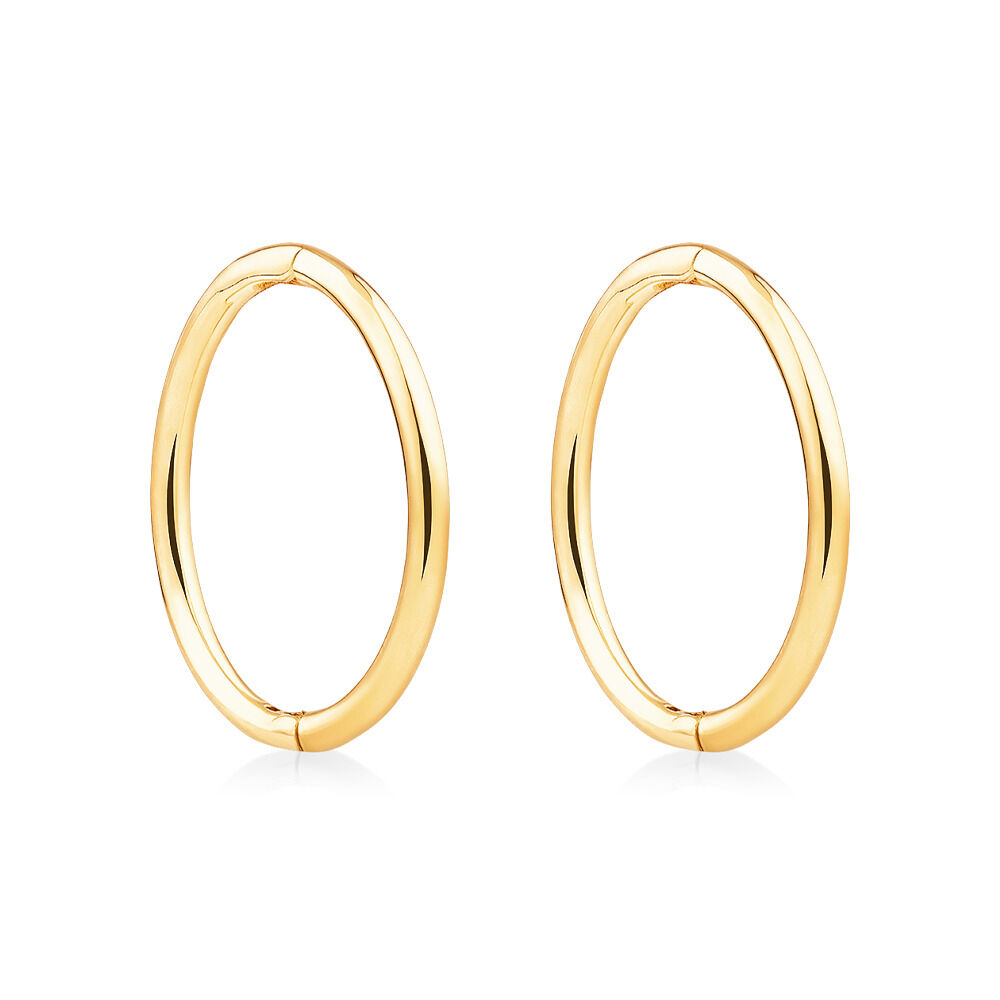 12mm Sleepers in 10kt Yellow Gold