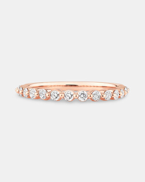 Evermore Wedding Band with 0.34 Carat TW of Diamonds in 10kt Rose Gold