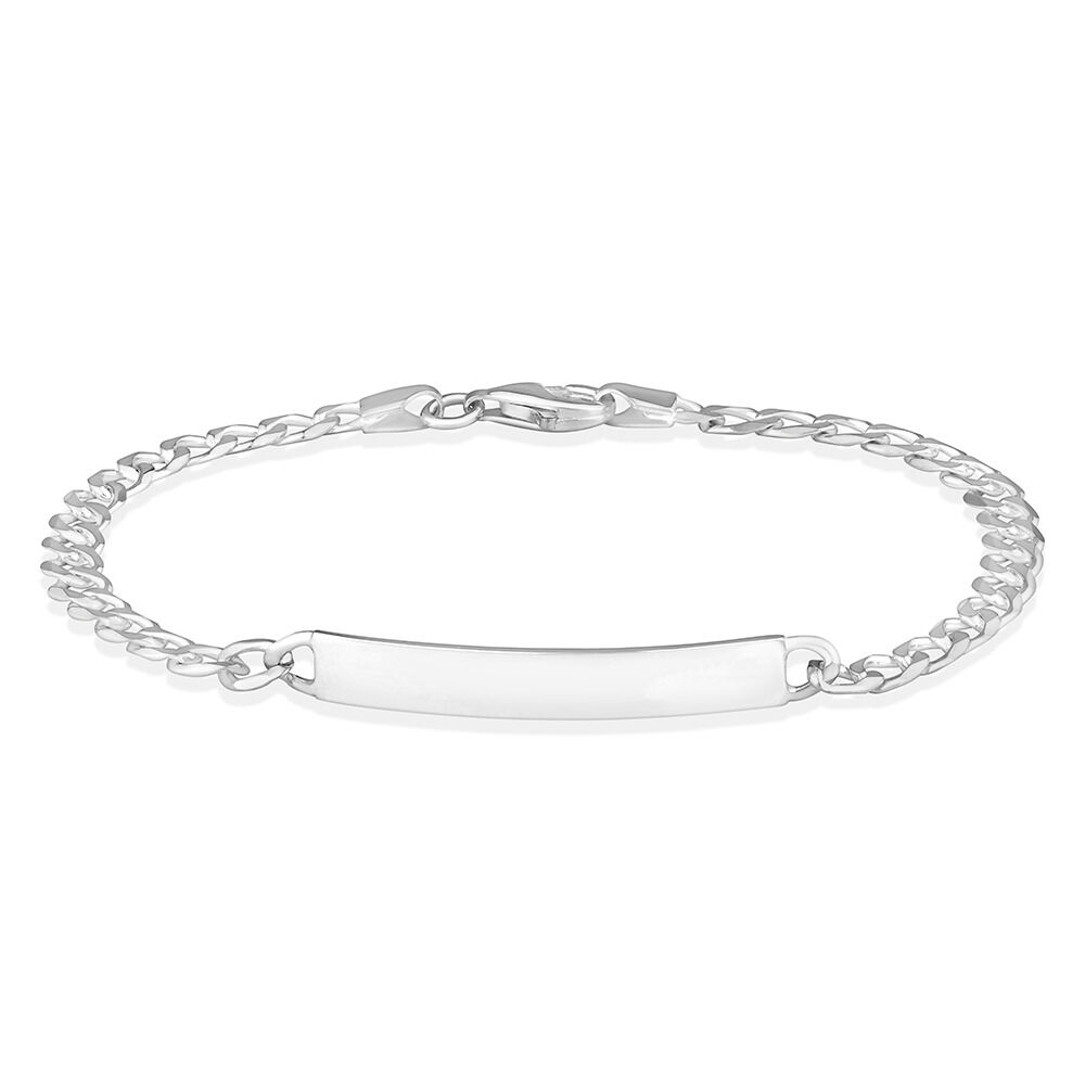 Sterling Silver U Shape Chain Link Bracelet For Men - Silver Palace