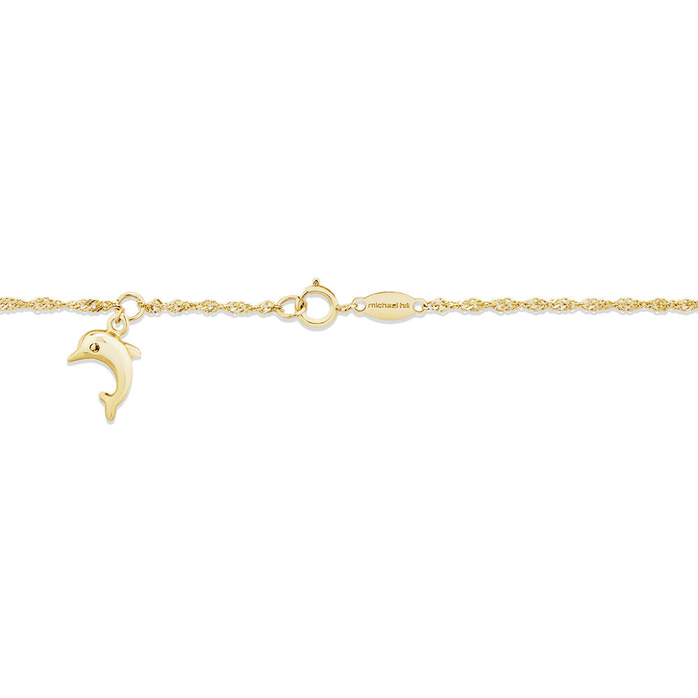 23cm (9.5") Anklet in 10kt Yellow Gold
