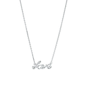 Love Necklace in Sterling Silver