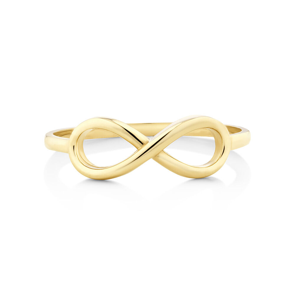 Infinity Ring in 10kt Yellow Gold